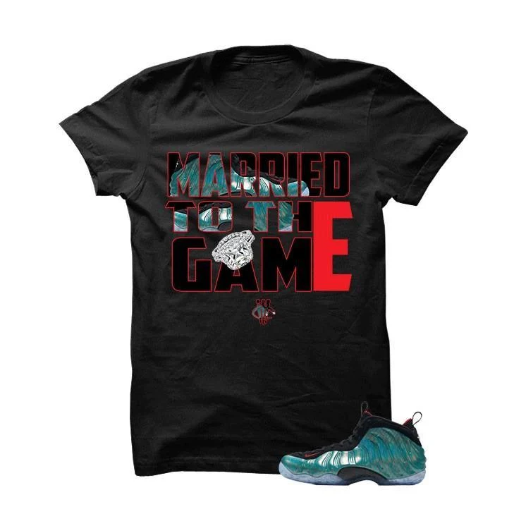 Foamposite One "Gone Fishing" Black T Shirt (Married To The Game) - Image 2