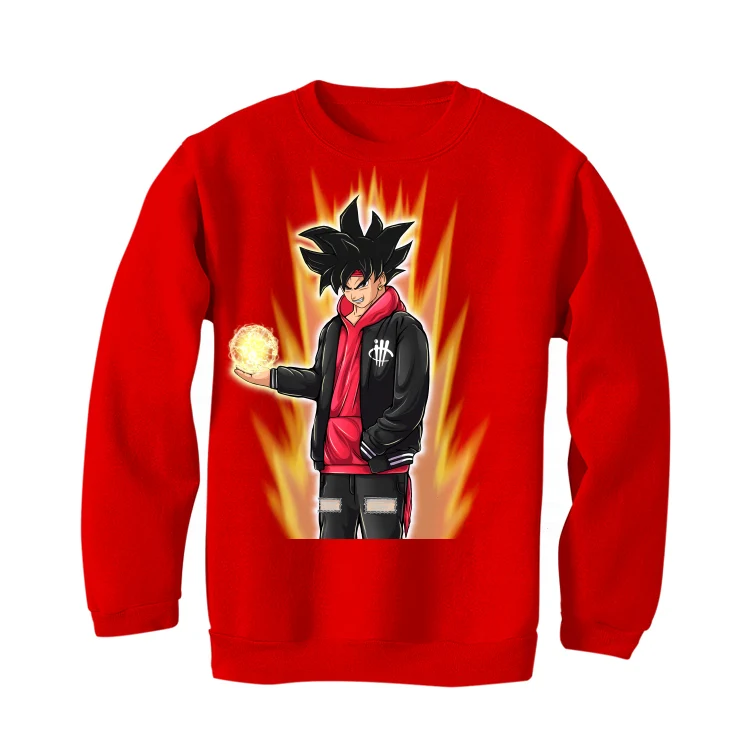 NBA x Nike Dunk Low EMB “Chicago” Red T-Shirt (Goku Power) - Image 4