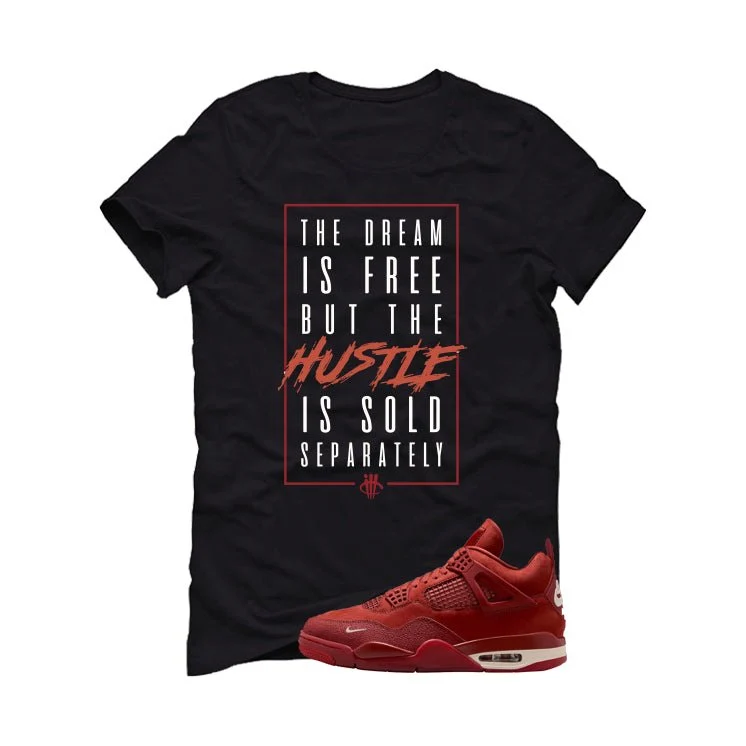 Nigel Sylvester x Air Jordan 4 Brick by Brick Black T-Shirt (DREAM IS FREE)| illcurrency - Image 2