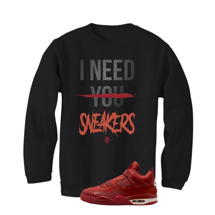 Nigel Sylvester x Air Jordan 4 Brick by Brick Black T-Shirt (I Need You Sneakers)| illcurrency - Image 4