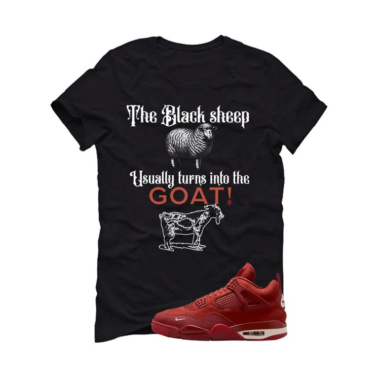 Nigel Sylvester x Air Jordan 4 Brick by Brick Black T-Shirt (the black sheep usually turns into the GOAT!)| illcurrency - Image 2
