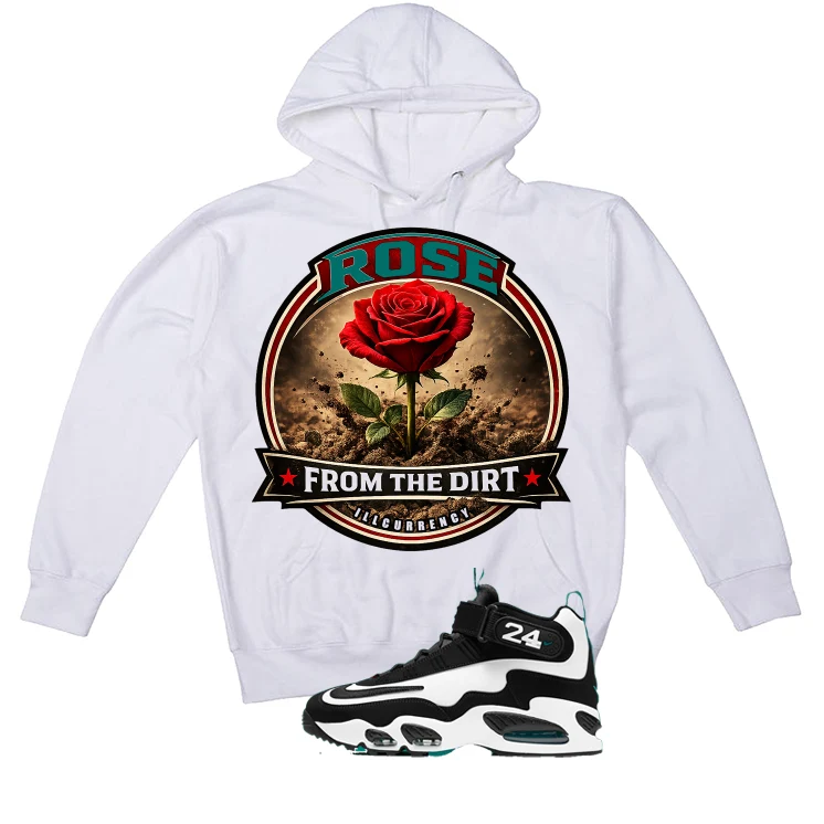 Nike Air Griffey Max 1 Freshwater Matching T-Shirt, Sweatshirts, & Hoodies White T-Shirt (Rose from the Dirt)| illcurrency - Image 3