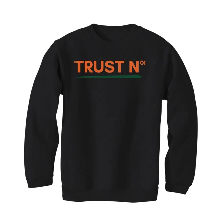 Nike Air Griffey Max 1 “Miami Hurricanes” | illcurrency Black T-Shirt (TRUST NO ONE) - Image 4