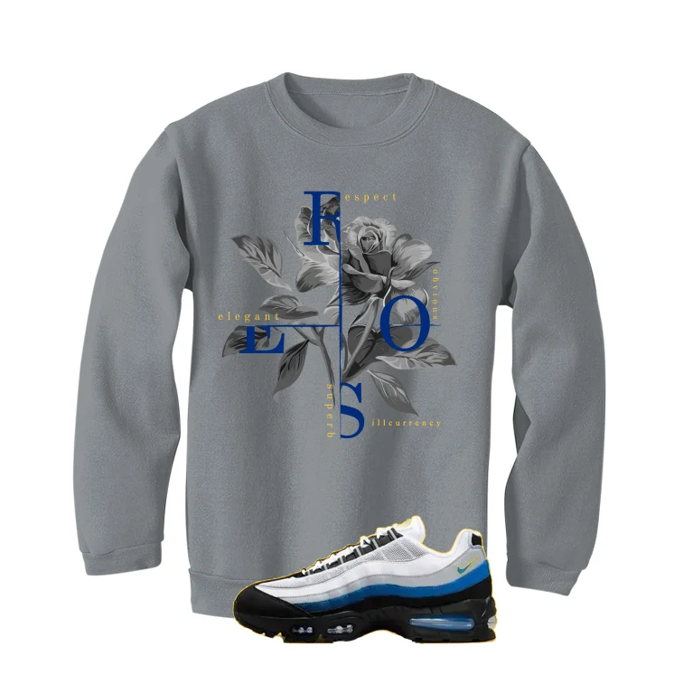 Nike Air Max 95 Big Bubble Wolverine Matching T-Shirt, Sweatshirts, & Hoodies Grey T-Shirt (Roses)| illcurrency - Image 4