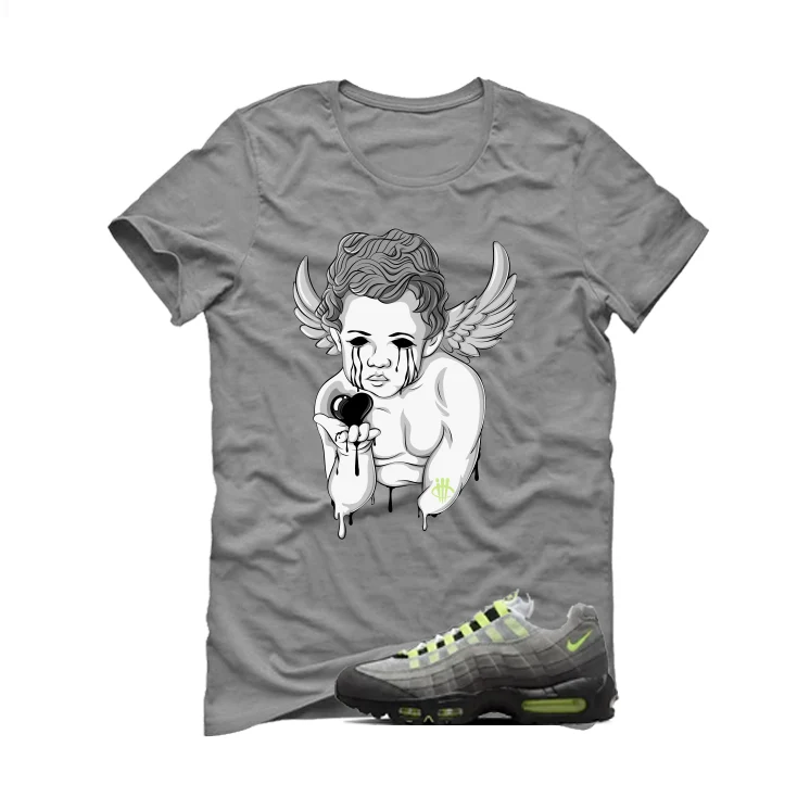 Nike Air Max 95 Neon Matching T-Shirt, Sweatshirts, & Hoodies Grey T-Shirt (Dark Angel)| illcurrency - Image 2