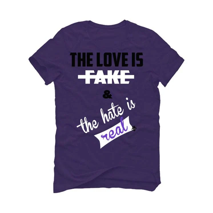Nike Air Max CB 94 OG Pure Purple - Purple T-Shirt (Love is Fake) - Image 2