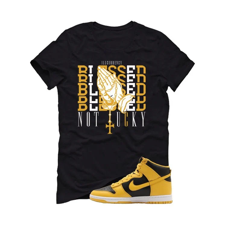 Nike Dunk High Wu-Tang Black T-Shirt (Blessed not lucky)| illcurrency - Image 2