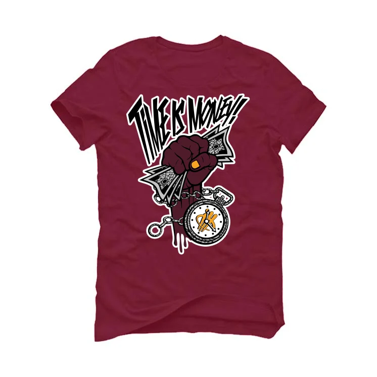 Nike Dunk Low "Arizona State" Maroon T-Shirt (Time Is Money) - Image 2