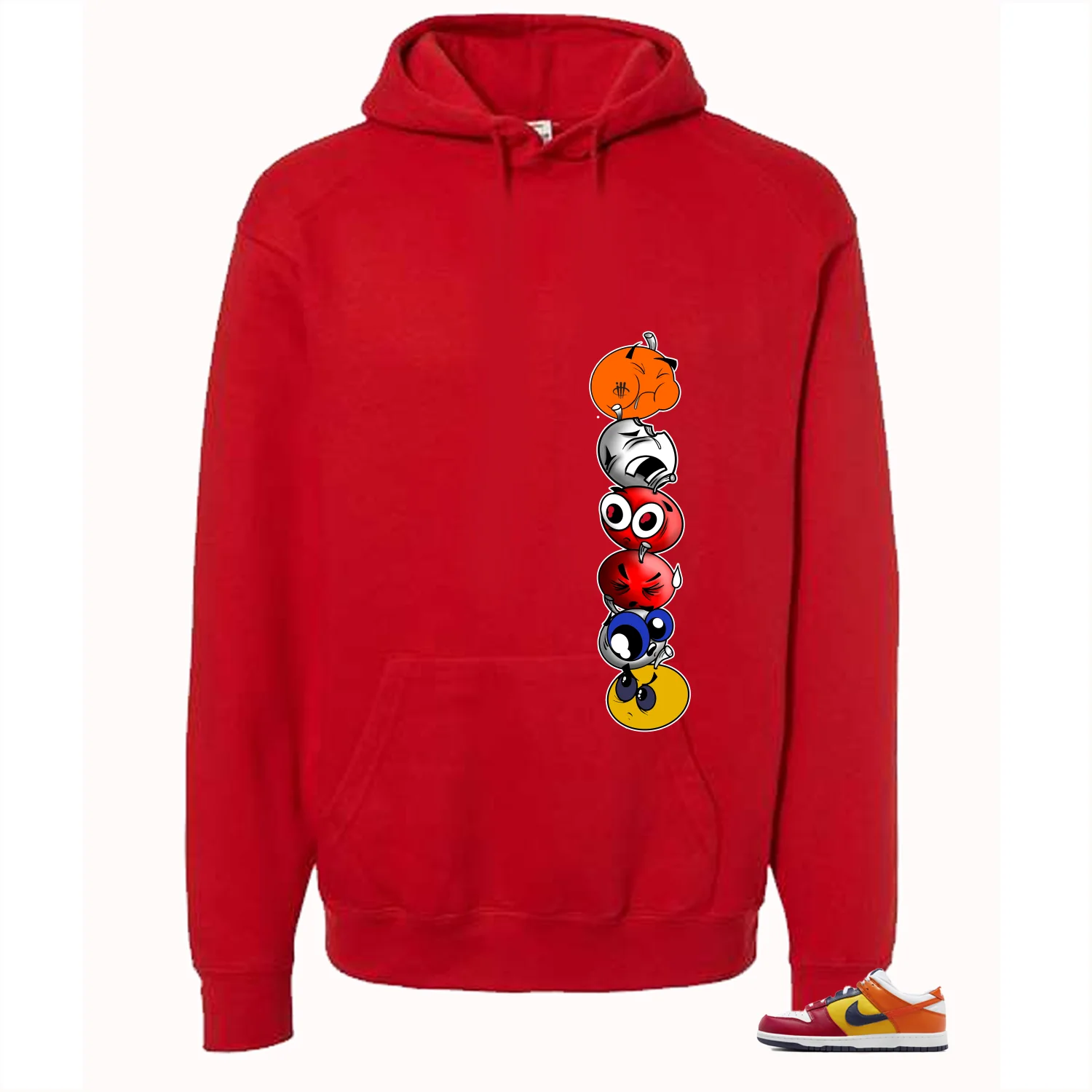 Nike Dunk Low CO.JP What The Red T-Shirt (Cherry Stack)| illcurrency - Image 3