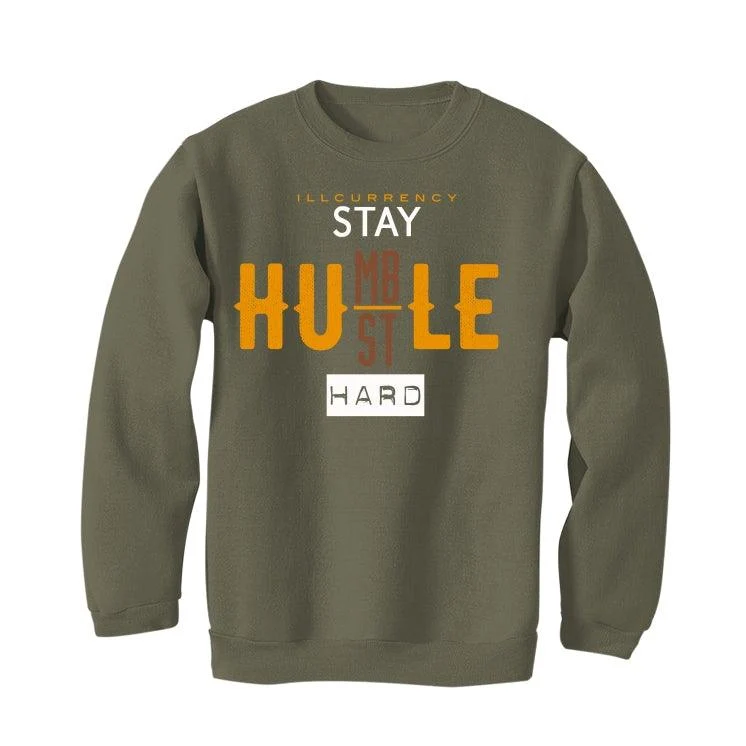Nike Dunk Low Dusty Olive Gold Military Green T-Shirt (Stay Humble Hustle Hard) - Image 4