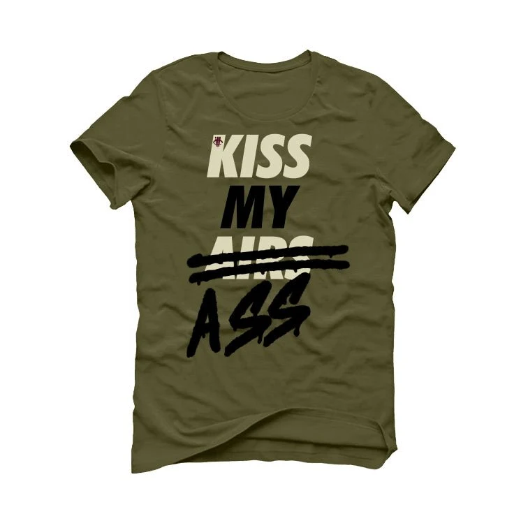 Nike Dunk Low “From Nike, To You” | illcurrency Military Green T-Shirt (KISS MY AIRS) - Image 2
