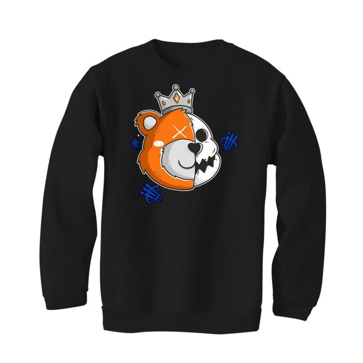 Nike Dunk Low "Knicks" | ILLCURRENCY Black T-Shirt (HALF KING BEAR) - Image 4