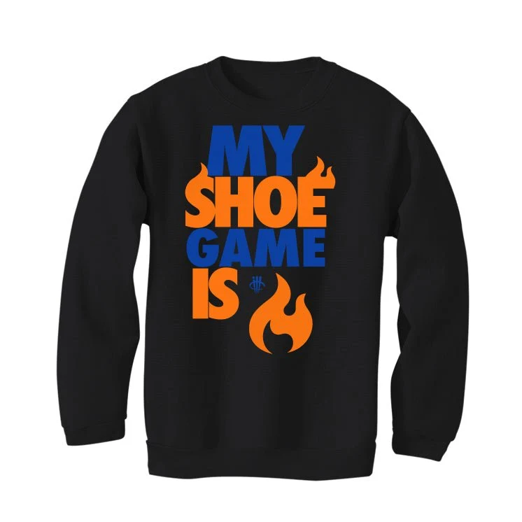 Nike Dunk Low "Knicks" | ILLCURRENCY Black T-Shirt (MY SHOE GAME) - Image 4