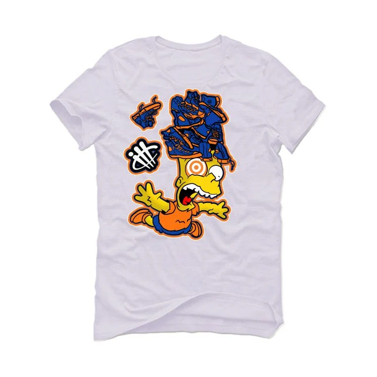 Nike Dunk Low "Knicks" | ILLCURRENCY White T-Shirt (FREE FALL) - Image 2