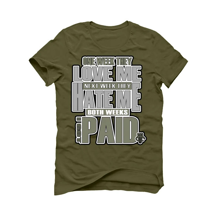 Nike Dunk Low “Medium Olive” Military Green T-Shirt (Paid) - Image 2