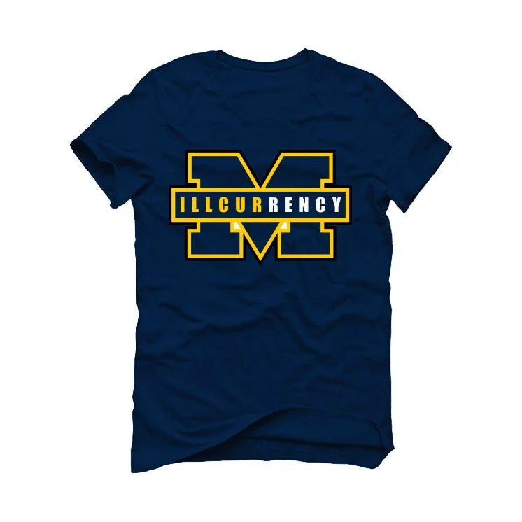 Nike Dunk Low “Michigan” | illcurrency Navy Blue T-Shirt (Michigan) - Image 2