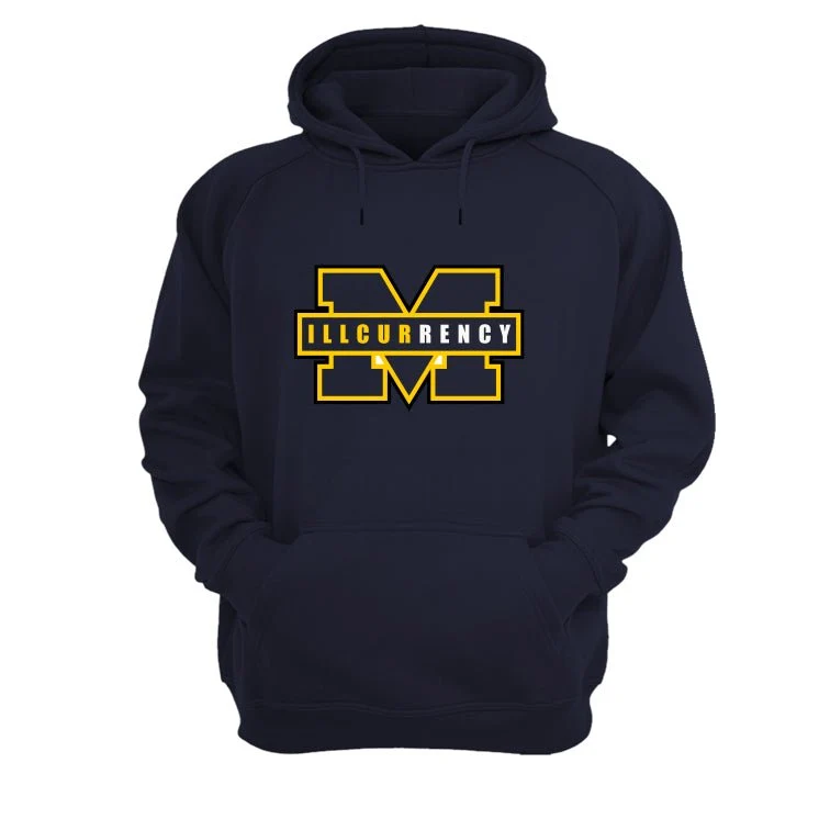 Nike Dunk Low “Michigan” | illcurrency Navy Blue T-Shirt (Michigan) - Image 3