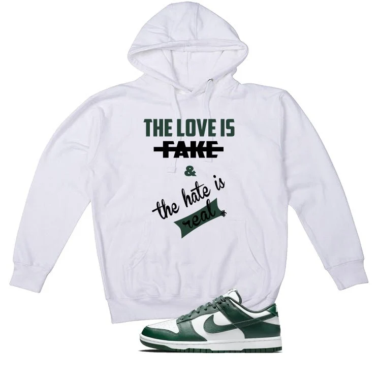 Nike Dunk Low Michigan State White T-Shirt (Love is Fake) - Image 3
