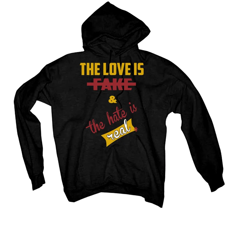 Nike Dunk Low “Midas Gold” | ILLCURRENCY Black T-Shirt (Love is Fake) - Image 3