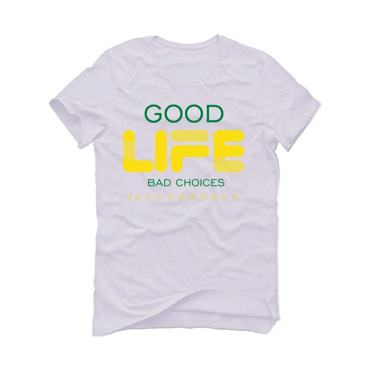 Nike Dunk Low “Reverse Brazil” White T-Shirt (Bad Choices) - Image 2