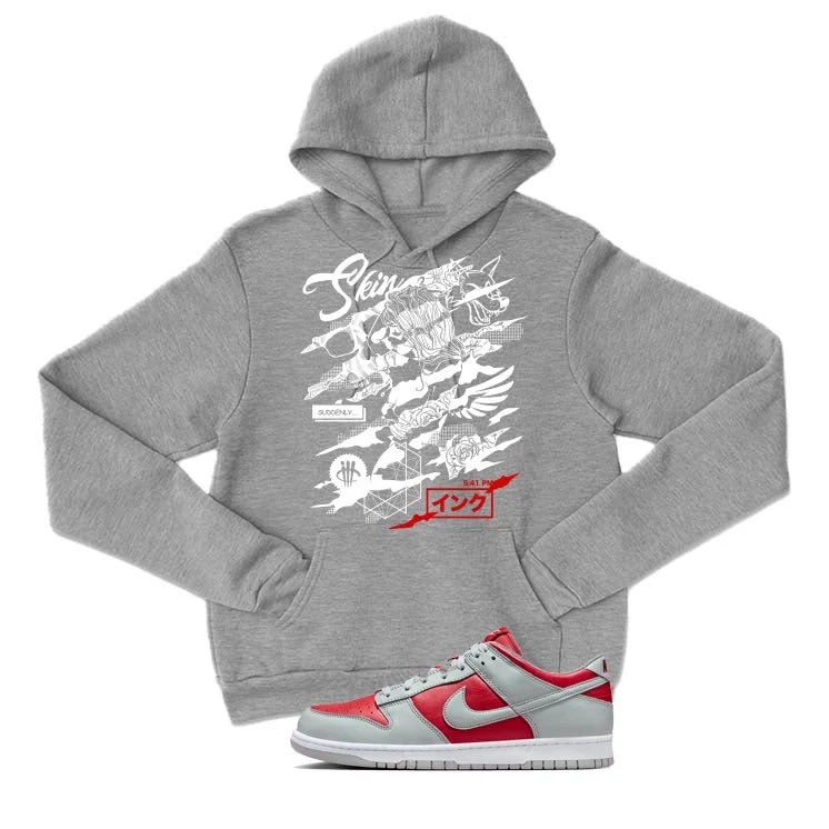 Nike Dunk Low Ultraman | illcurrency Grey T-Shirt (SKIN AND INK) - Image 3