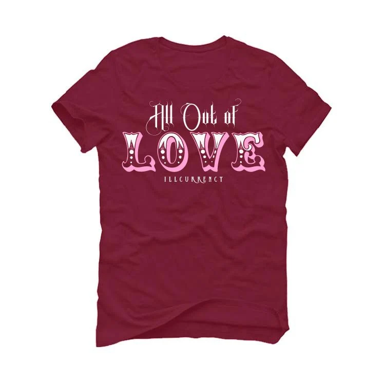 Nike Dunk Low Valentine's Day 2023 - Burgundy T-Shirt (All out of love) - Image 2