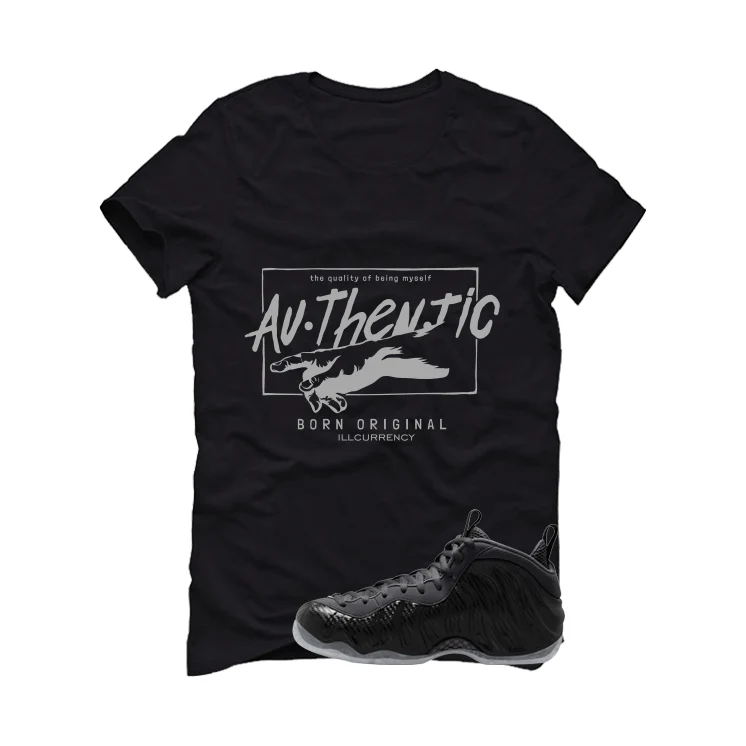 NIKE FOAMPOSITE ONE CARBON FIBER Matching T-Shirt, Sweatshirts & Hoodies Black T-Shirt (Authentic)| illcurrency - Image 2