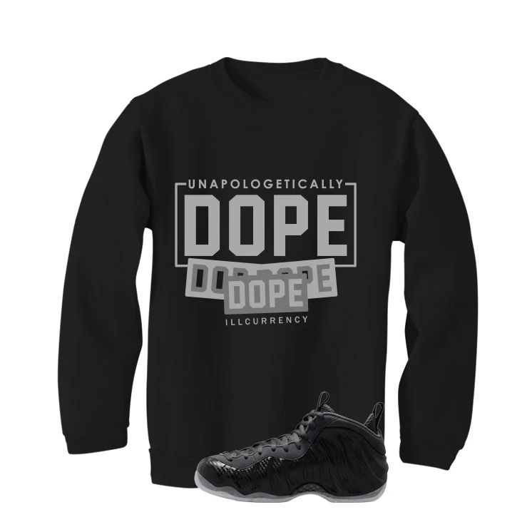 NIKE FOAMPOSITE ONE CARBON FIBER Matching T-Shirt, Sweatshirts & Hoodies Black T-Shirt (DOPE)| illcurrency - Image 4
