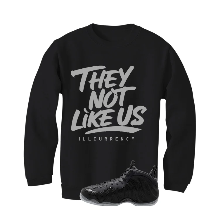 NIKE FOAMPOSITE ONE CARBON FIBER Matching T-Shirt, Sweatshirts & Hoodies Black T-Shirt (They not like us)| illcurrency - Image 4