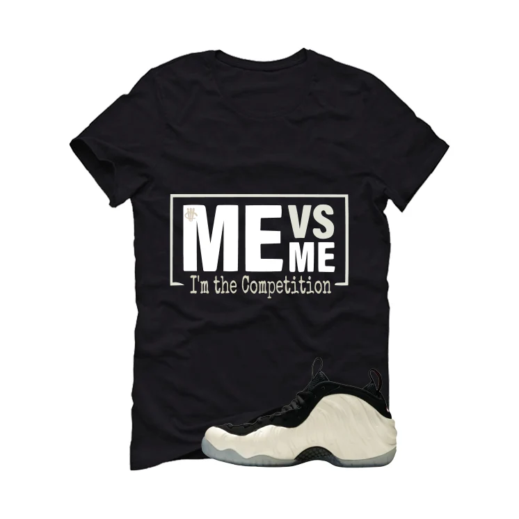 Nike Foamposite Pro Pearl Matching T-Shirt, Sweatshirts & Hoodies Black T-Shirt (Me vs Me)| illcurrency - Image 2