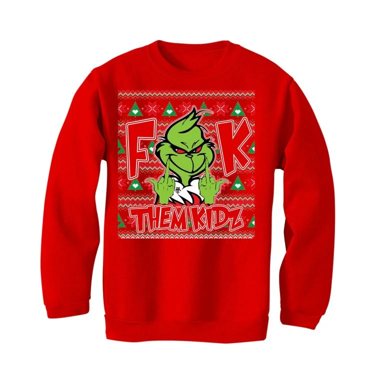 Nike Kobe 6 Protro Reverse Grinch | illcurrency Red T-Shirt (FCK THEM KIDZ) - Image 4