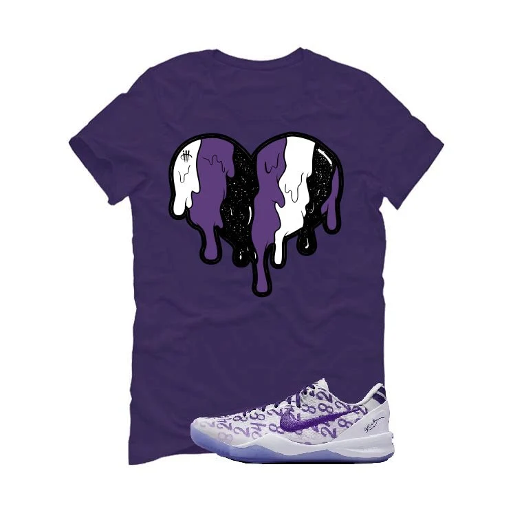 Nike Kobe 8 "Court Purple" | illcurrency Purple T-Shirt (Heart) - Image 2