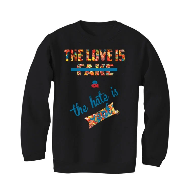 Nike LeBron 4 "Fruity Pebbles" | illcurrency Black T-Shirt (Love is Fake) - Image 4