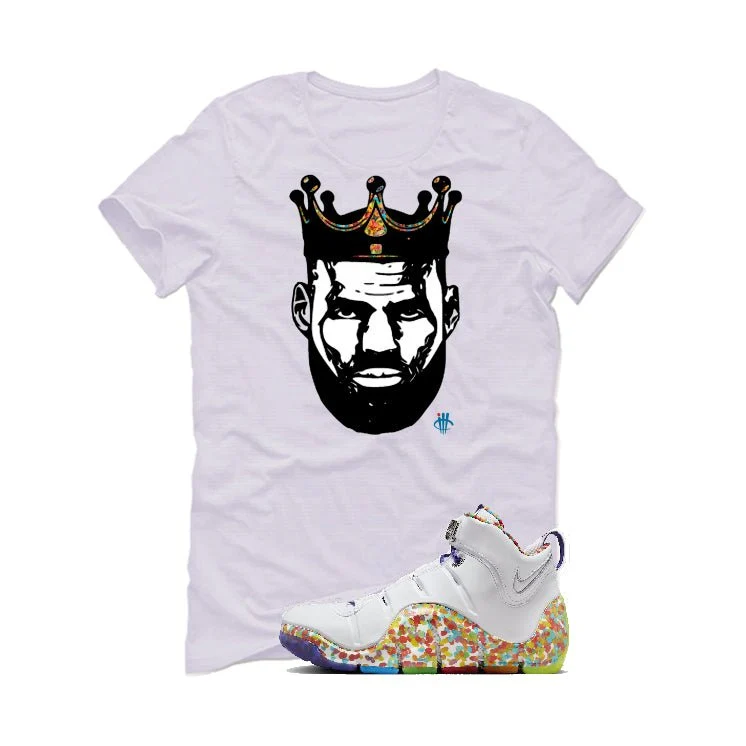 Nike LeBron 4 "Fruity Pebbles" | illcurrency White T-Shirt (King Lebron) - Image 2
