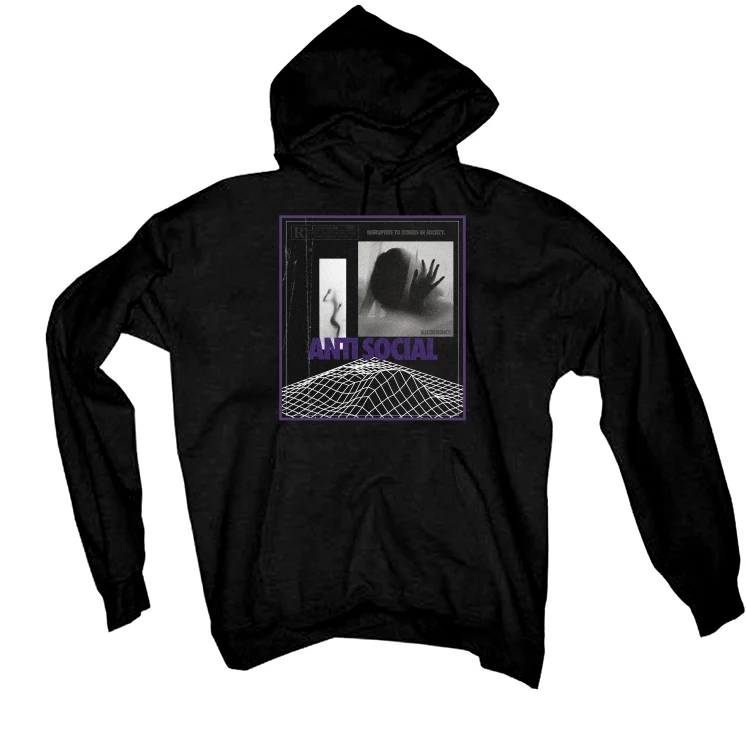 Nike SB Dunk Low “Court Purple” | illcurrency Black T-Shirt (ANTI SOCIAL) - Image 3