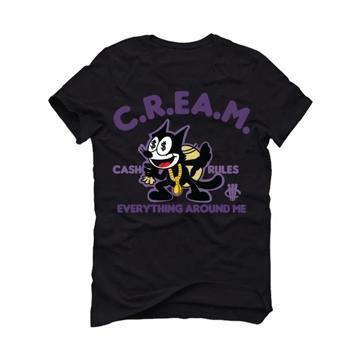 Nike SB Dunk Low “Court Purple” | illcurrency Black T-Shirt (cash rules) - Image 2