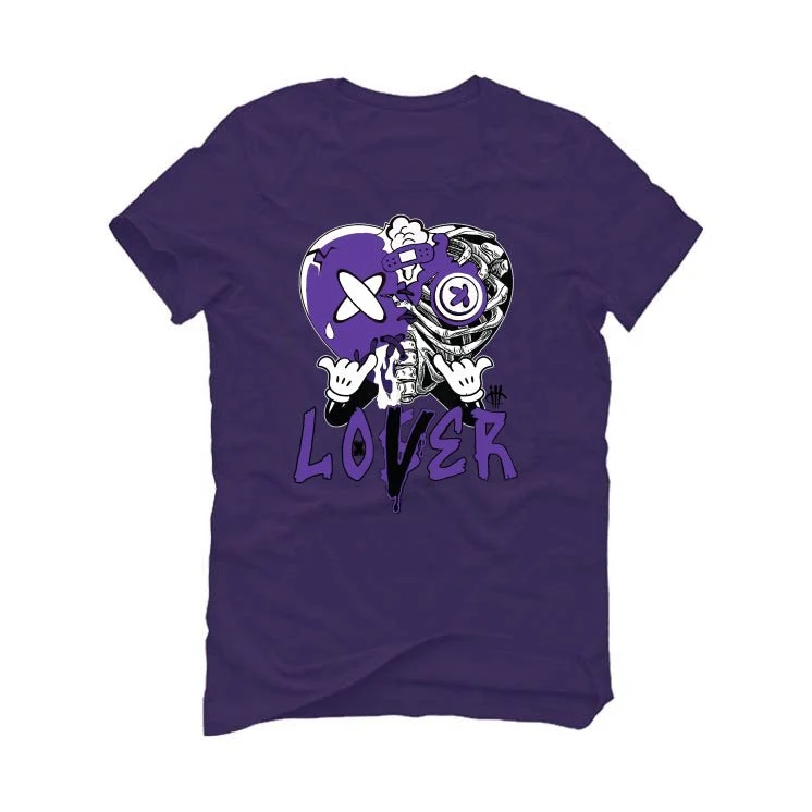 Nike SB Dunk Low “Court Purple” | illcurrency Purple T-Shirt (Lover Heart) - Image 2