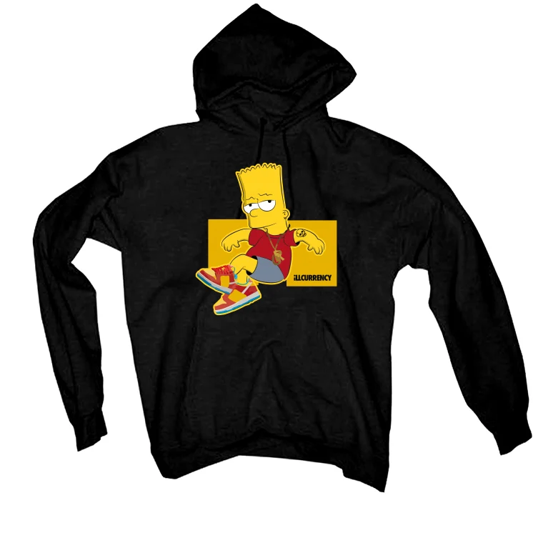 NIKE SB DUNK LOWS (Bart Simpson) | ILLCURRENCY Black T-Shirt (COOLING) - Image 3
