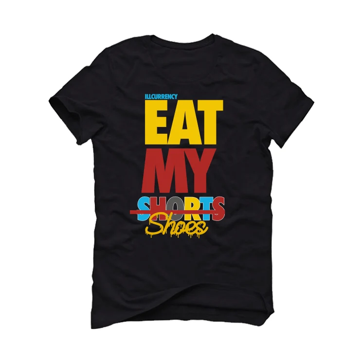 NIKE SB DUNK LOWS (Bart Simpson) | ILLCURRENCY Black T-Shirt (EAT MY SHORTS) - Image 2