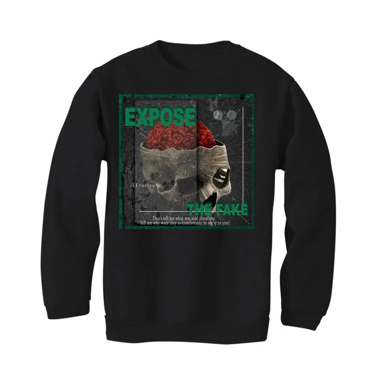 Nike SB x Air Jordan 4 “Pine Green” | illcurrency Black T-Shirt (EXPOSED THE FAKE) - Image 4