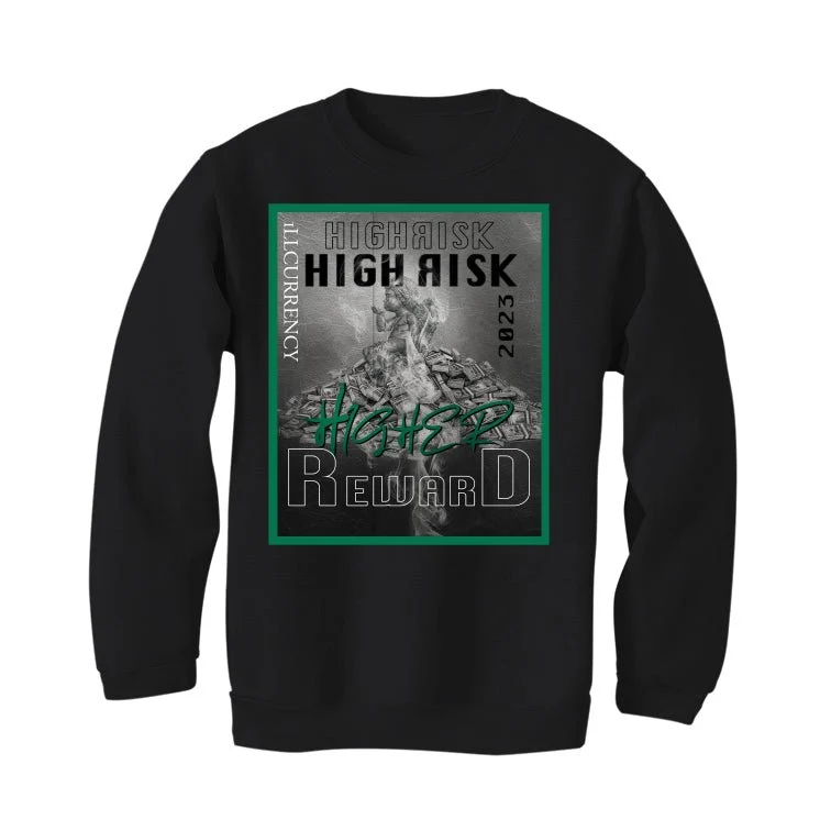 Nike SB x Air Jordan 4 “Pine Green” | illcurrency Black T-Shirt (HIGHER REWARD) - Image 4
