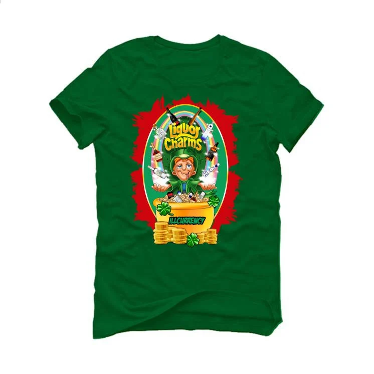 Nike SB x Air Jordan 4 “Pine Green” | illcurrency Pine Green T-Shirt (Liquor Charms) - Image 2