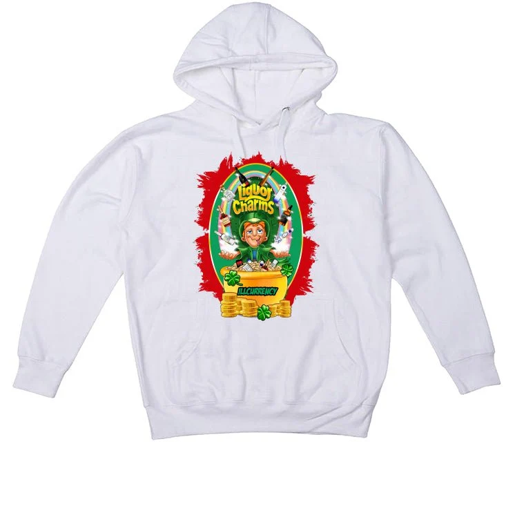Nike SB x Air Jordan 4 “Pine Green” | illcurrency White T-Shirt (Liquor Charms) - Image 3