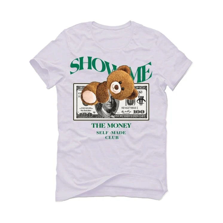 Nike SB x Air Jordan 4 “Pine Green” | illcurrency White T-Shirt (SHOW ME) - Image 2