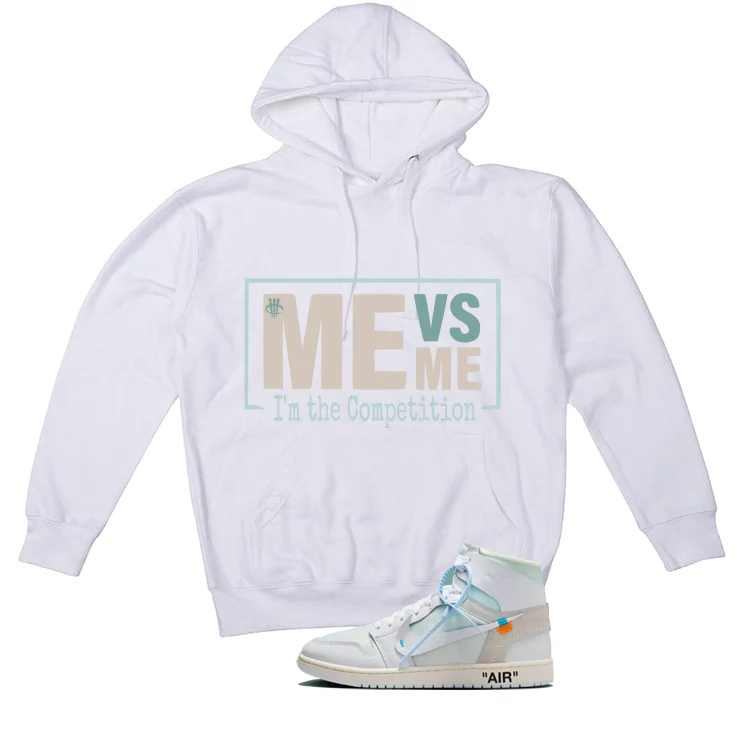 Off-White x Air Jordan 1 High OG Alaska Matching T-Shirt, Sweatshirts & Hoodies White T-Shirt (Me Vs Me)| illcurrency - Image 3