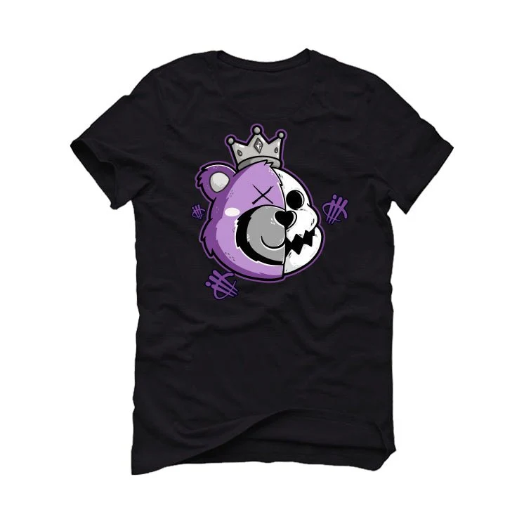 Reebok Question Mid “Grape Toe”| ILLCURRENCY Black T-Shirt (HALF KING BEAR) - Image 2