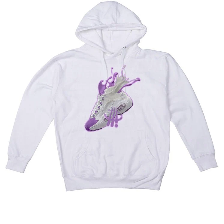 Reebok Question Mid “Grape Toe”| ILLCURRENCY White T-Shirt (SPLASH) - Image 3
