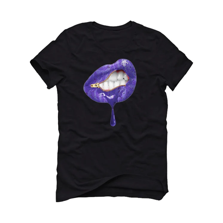 Serena Williams x Nike Air Force 1 Low "SWDC" Black T-Shirt (LIPS UNSEALED) - Image 2