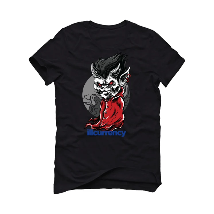 The Air Jordan 1 Mid SE "USA" | illCurrency Black T-Shirt (VAMPY) - Image 2