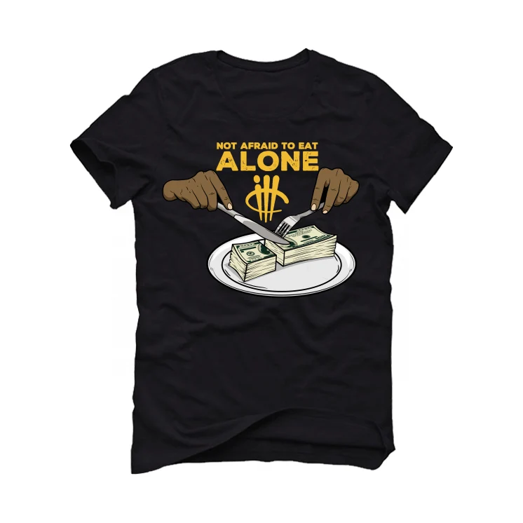 The Air Jordan 13 “Del Sol” Black T-Shirt (not afraid to eat alone) - Image 2